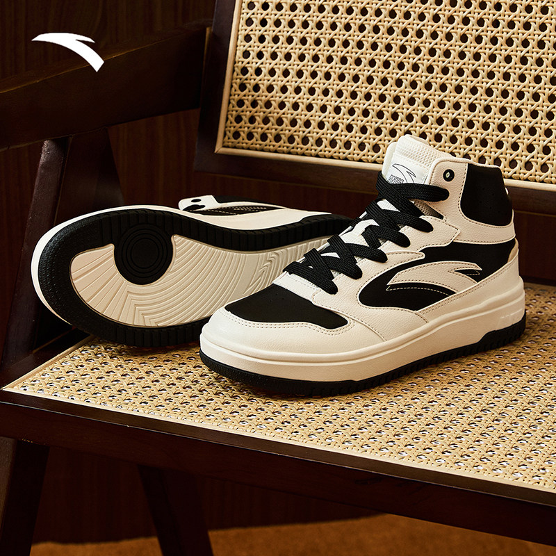 安踏零感高帮板鞋男冬季新款百搭耐磨高帮男鞋休闲潮流运动鞋,淘宝优惠券,粉丝福利购,淘宝优惠卷