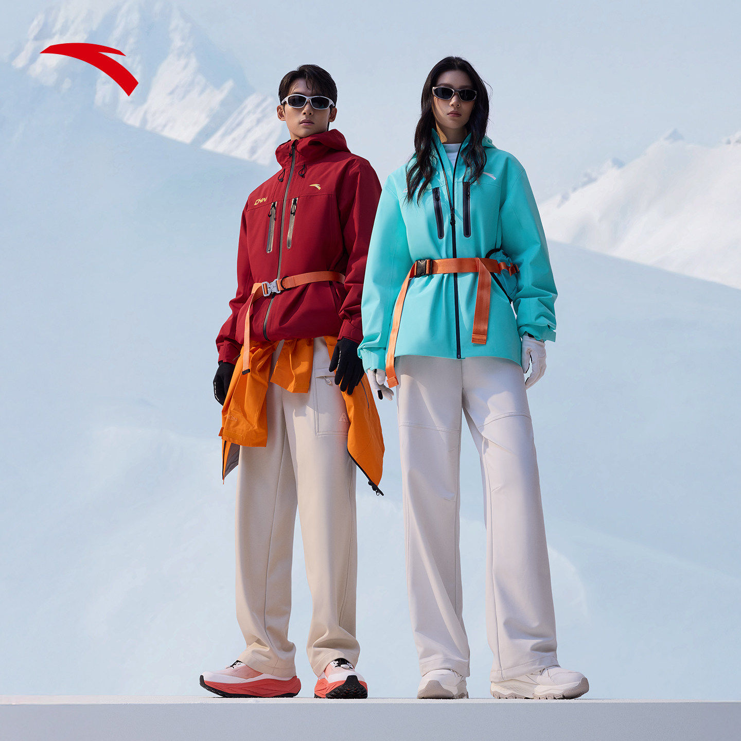 安踏无氟防泼水冲锋衣两件套丨CHN系列新年男女羽绒三合一冲锋衣,淘宝优惠券,粉丝福利购,淘宝优惠卷