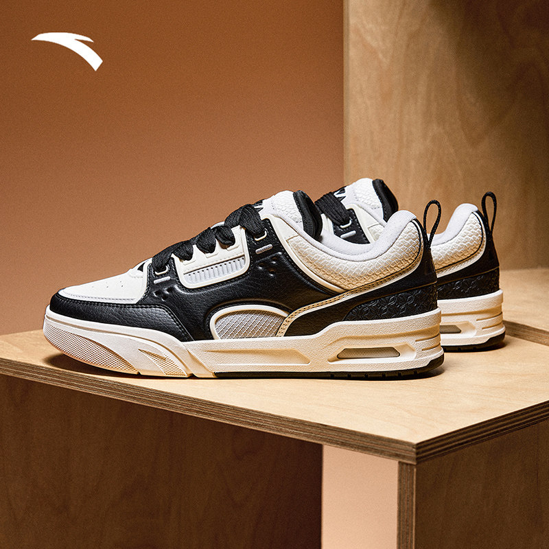 安踏骜杰丨撞色拼接复古板鞋男女同款潮流情侣运动鞋子112518040,淘宝优惠券,粉丝福利购,淘宝优惠卷