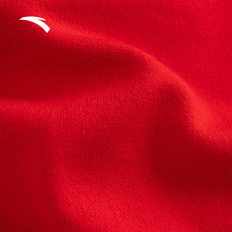 安踏好事发生丨新年红色圆领开衫毛衣女款冬季休闲外套162518734,淘宝优惠券,粉丝福利购,淘宝优惠卷