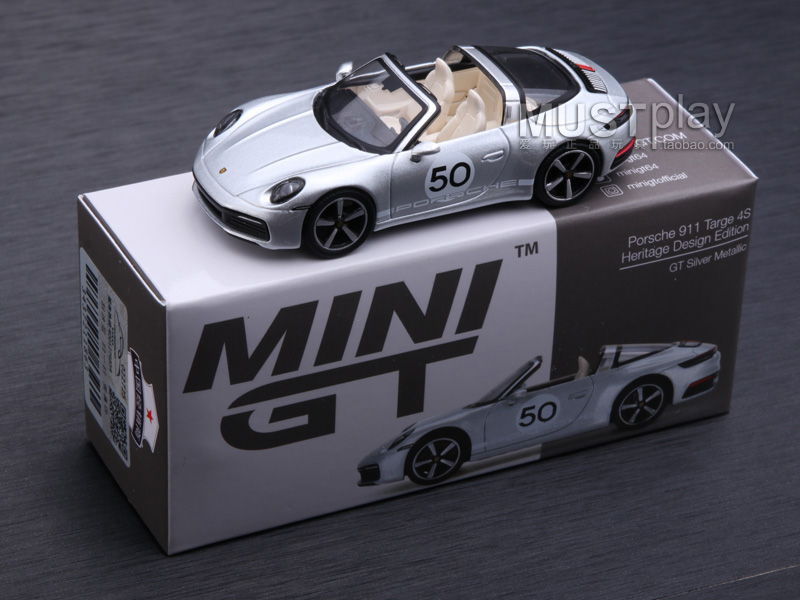 MINIGT 507保时捷911敞篷跑车347 394宝马M4 GT3 1:64合金车模型 - 图3