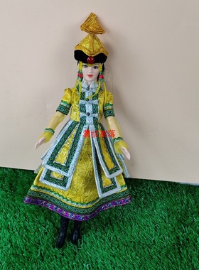 蒙古格格哈湫嗨传承文化布制摆件