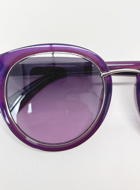 欧美高端品质时尚紫色女款太阳镜防紫外防嗮防强光墨镜眼镜