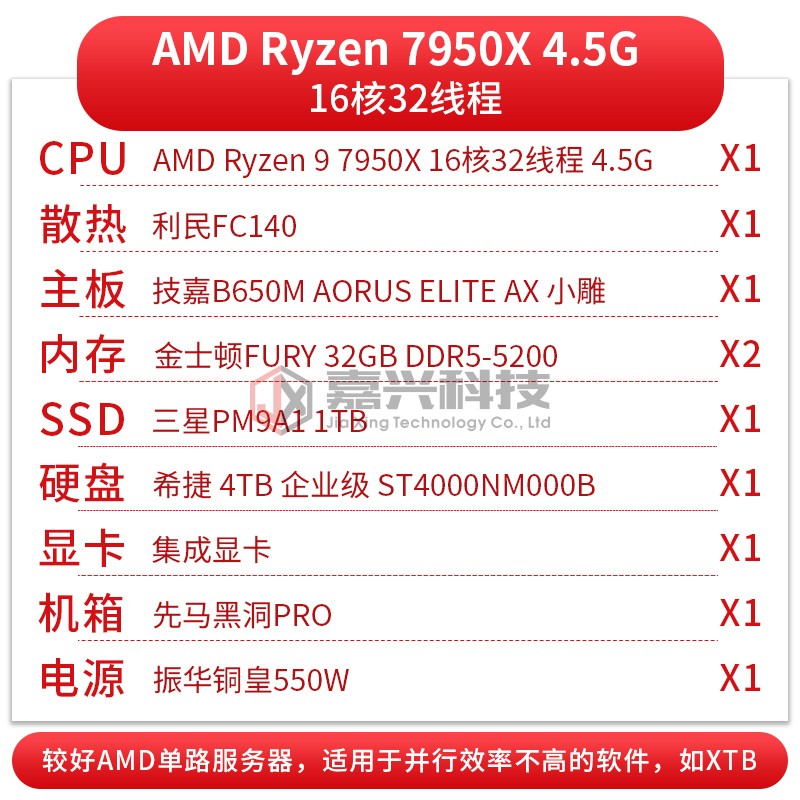 服务器工作站主机 7950X 8370C 7R32 量子化学仿真模拟分子动力学 - 图2