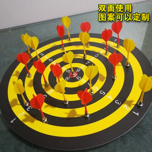 磁力飞镖盘套装家用磁性双面飞镖靶大号安全磁铁儿童室内玩具飞标 - 图2