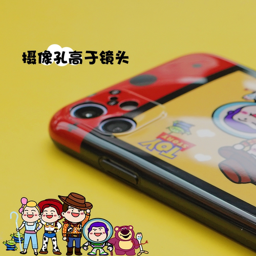 大發原创适用苹果14情侣手机壳软可爱超萌少女玩具总动员创意保护潮壳 - 图1