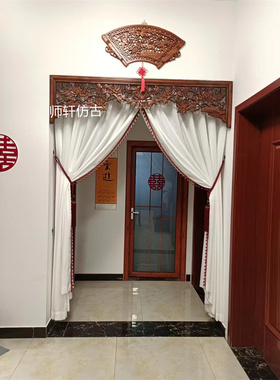 门楣玄关隔断电视背景墙东阳木雕