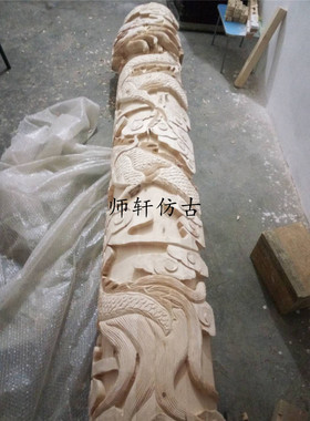 仿古寺庙园林装修东阳木雕定制