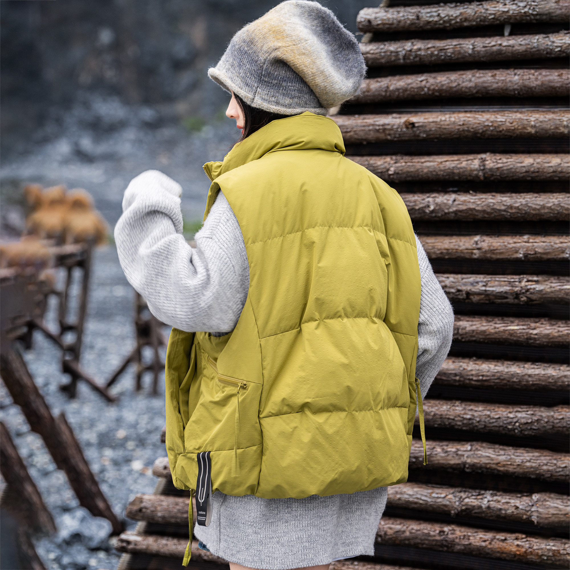 AOGZ美式多口袋立领羽绒马甲秋冬新款男女轻量保暖百搭背心坎肩潮,淘宝优惠券,粉丝福利购,淘宝优惠卷