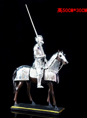 武士人物北欧风格复古会所装饰品