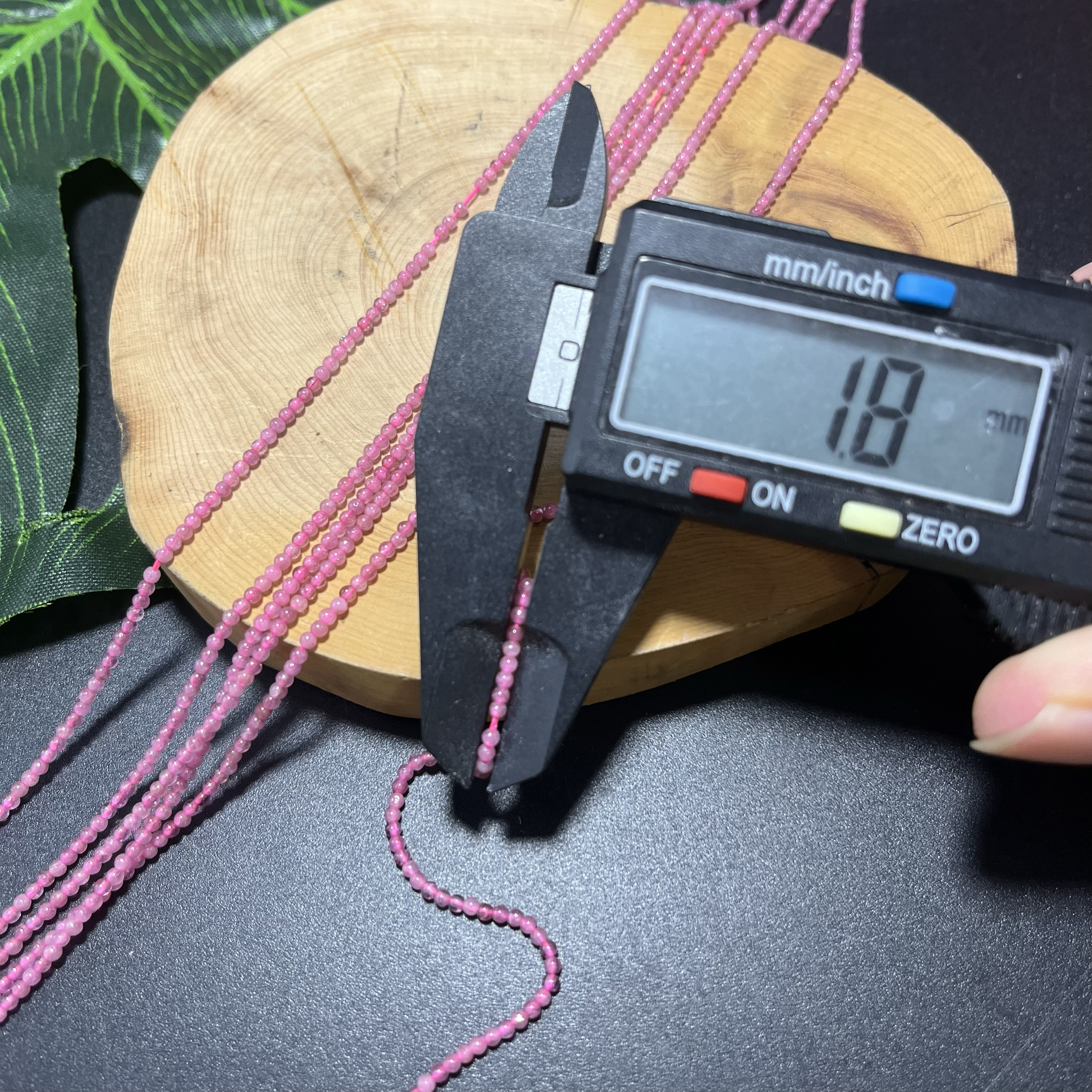 极细小珠子纯天然粉碧玺圆珠1.8mm无优化散珠半成品diy锁骨链流苏 - 图2