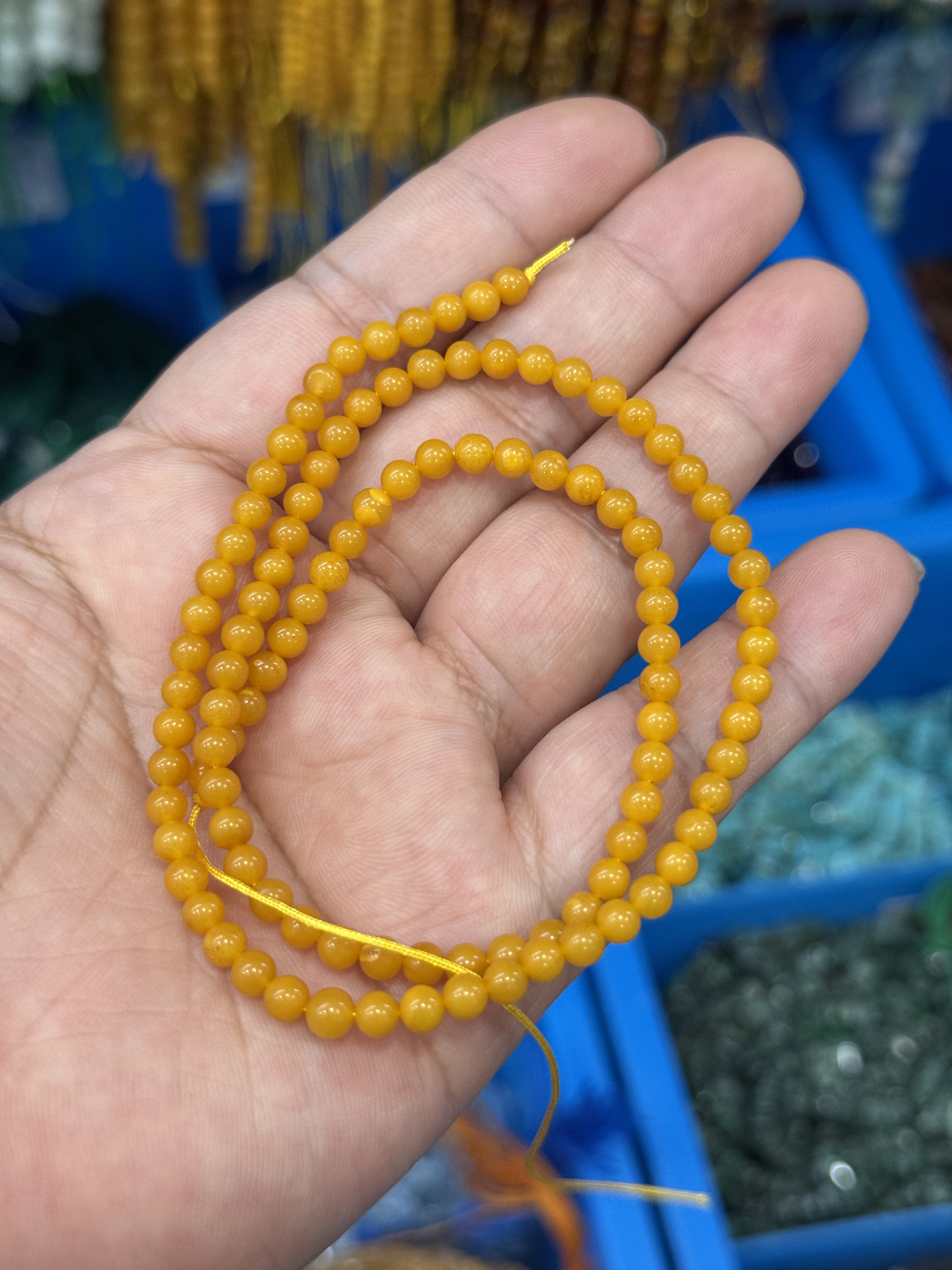 4mm天然琥珀蜜蜡圆珠散珠半成品DIY项链手链配珠支持鉴定,淘宝优惠券,粉丝福利购,淘宝优惠卷