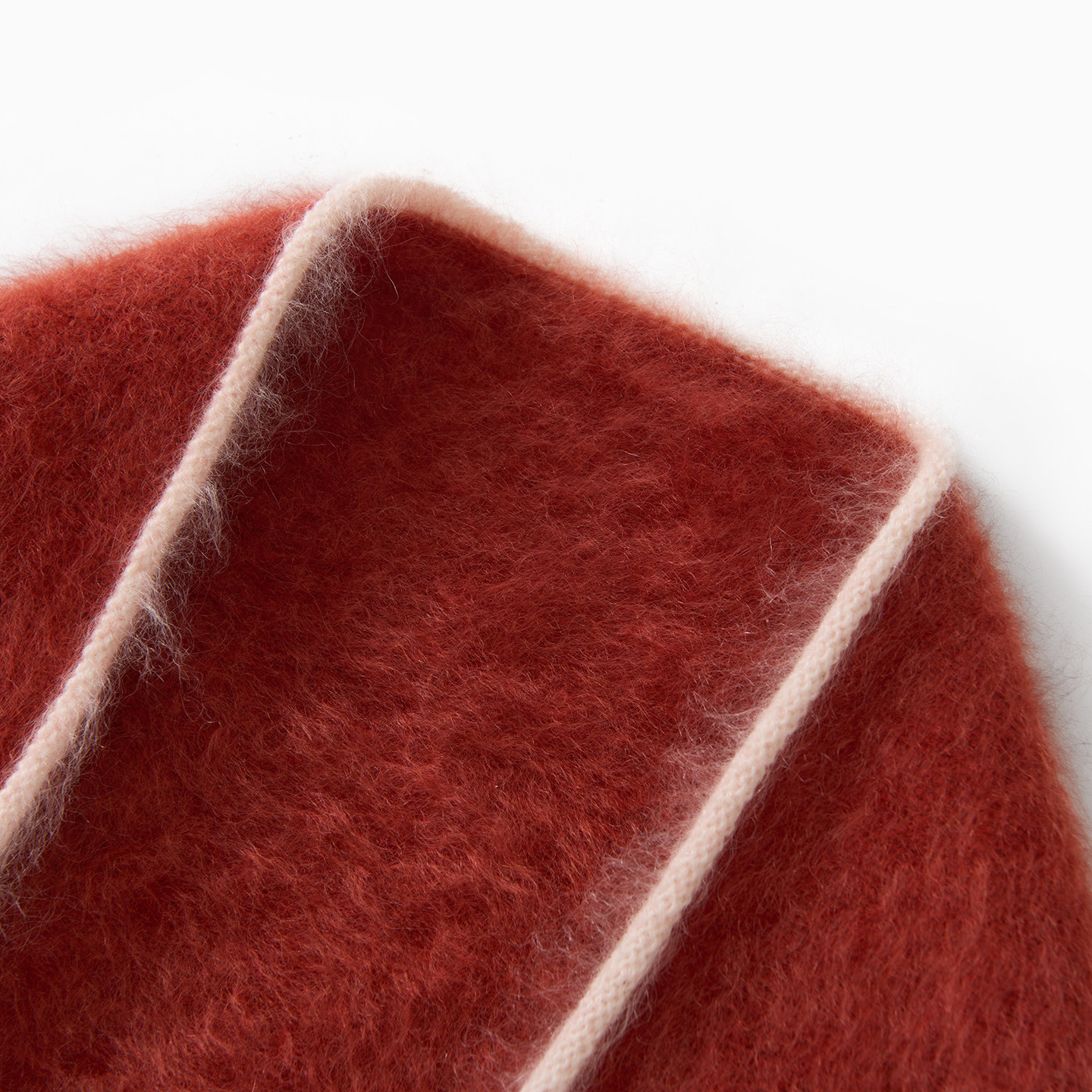 秋冬拉绒100%纯山羊绒围巾女保暖围脖韩版拼色针织三角巾外搭围脖,淘宝优惠券,粉丝福利购,淘宝优惠卷