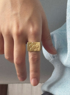 MINIBLOOM复古花纯银戒指