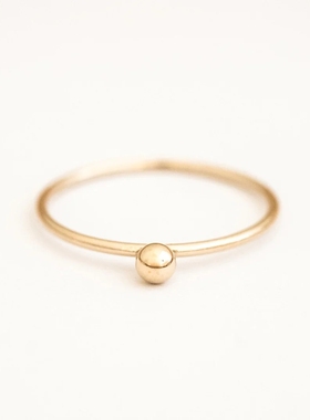 14K包金极简百搭叠戴戒指