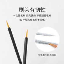 美甲一次性笔刷拉线笔尖头笔刷填缝刷头免洗光疗笔可抛美甲店专用