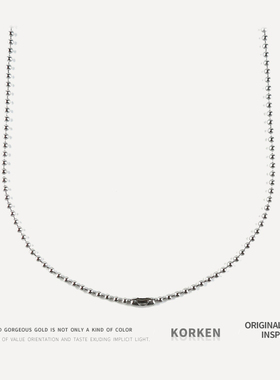 ins冷淡风情侣多层钛钢毛衣链