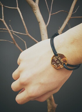 KORKEN简约百搭男女款可调节手绳