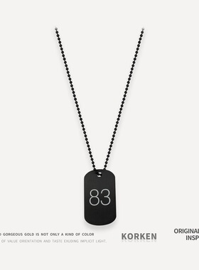 欧美街头潮嘻哈藤原闪电83号项链