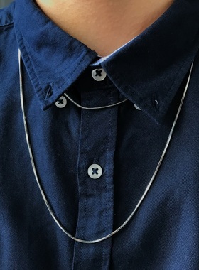 欧美新款简约个性高街纯色项链