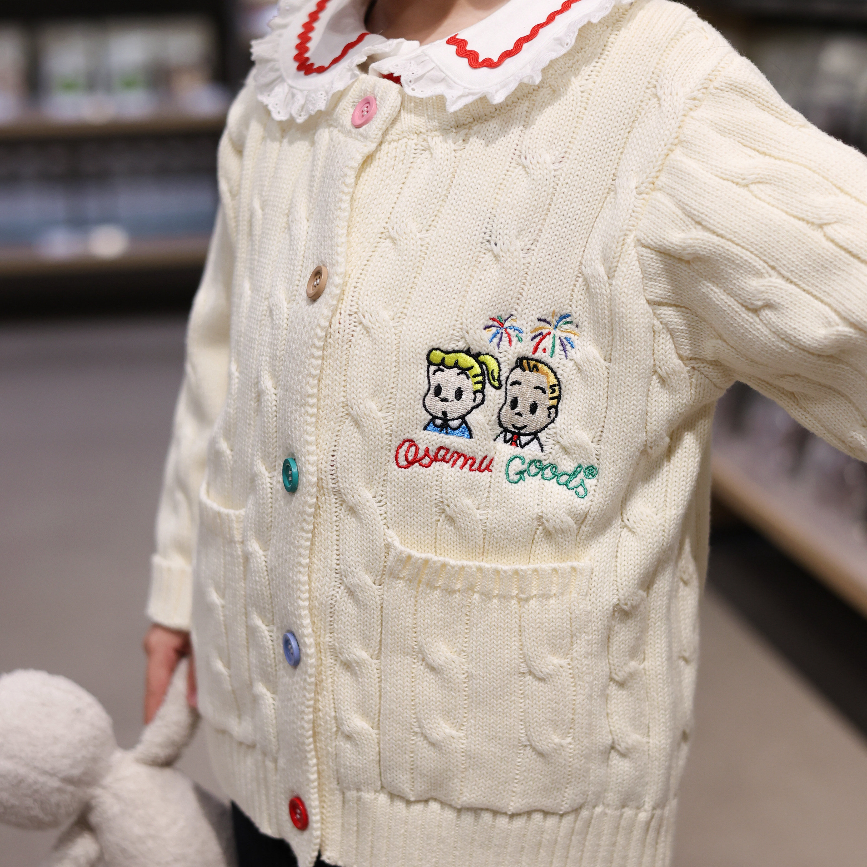 亲子百搭开衫～日系复古红儿童毛衣开衫外套 春秋男女童针织外套,淘宝优惠券,粉丝福利购,淘宝优惠卷