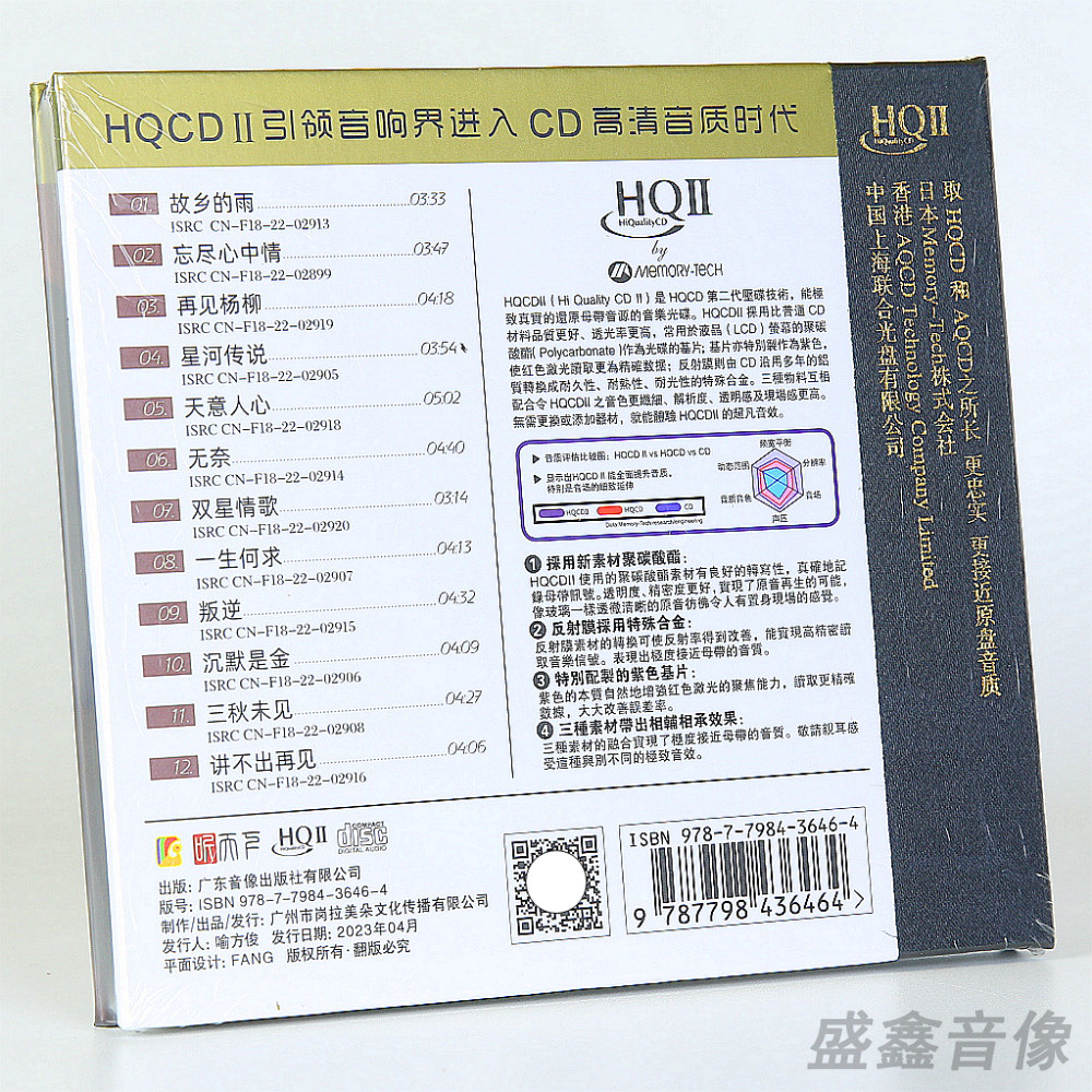 正版 林叶专辑 梦里共醉/讲不出再见 高音质粤语女声发烧碟HQIICD
