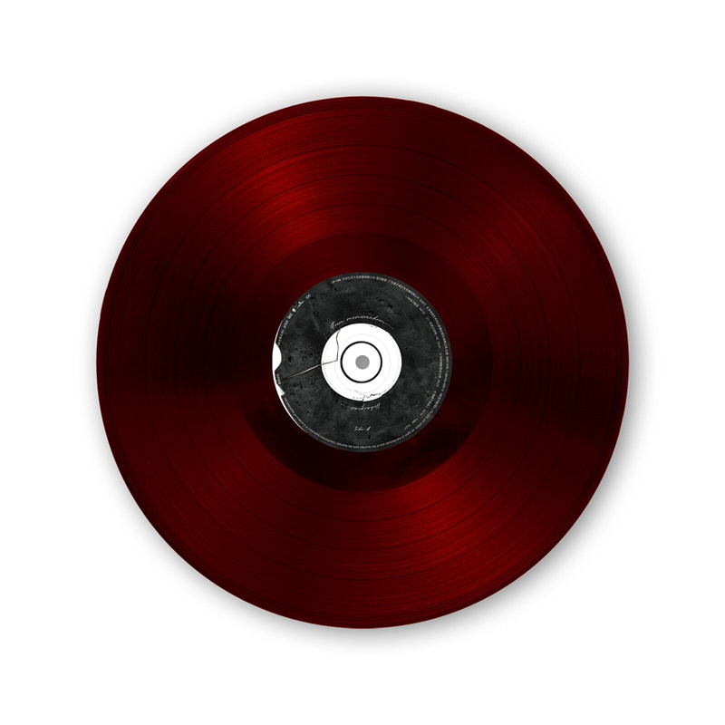 首版带编码 胡海泉专辑 来自备忘录 透明深红胶正版LP黑胶唱片 - 图2