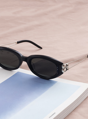 25新款欧美风猫眼墨镜女近视防紫外线开车专用小框太阳眼镜板材框