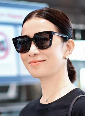 佘诗曼同款墨镜女复古大框显脸小防紫外线太阳眼镜 Midnight S11