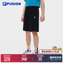 FILA FUSION Fairtide Cards Men 50% Pants 202 Fall New Loose Sports Casual Knitted Shorts