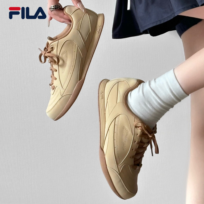 FILA斐乐官方女鞋德训鞋2025秋季新款鞋子雪韵鞋白色男鞋运动鞋