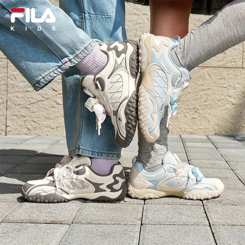 斐乐儿童苏珊芭蕾丨FILA KIDS薄底运动鞋26冬新款女大童德训童鞋 - 图0