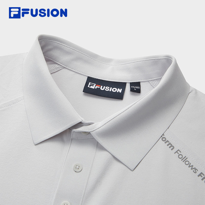 FILA FUSION斐乐潮牌男子针织长袖POLO衫2026春新款休闲速干上衣,淘宝优惠券,粉丝福利购,淘宝优惠卷