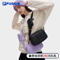 FILA FUSION Fiji Womens bag Single shoulder bag satchel 2023 Winter new slanted satchel Chessboard Grid Camera Bag