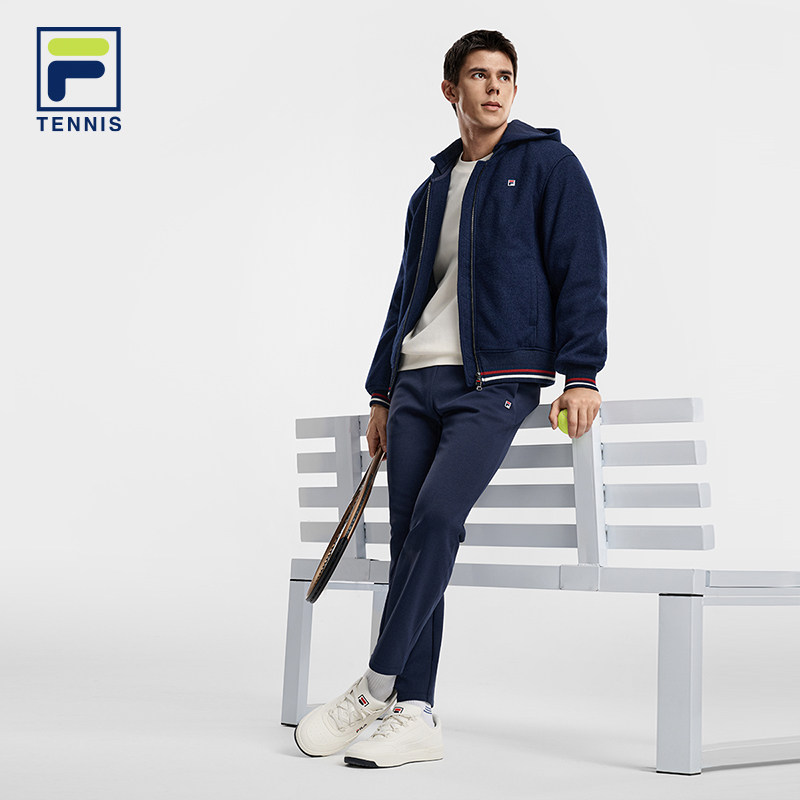 FILA斐乐官方男士棉服2026春新款网球运动宽松呢子外套连帽夹克,淘宝优惠券,粉丝福利购,淘宝优惠卷