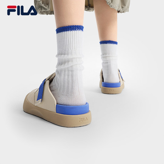 舒迈拖鞋|FILA斐乐勃肯鞋女鞋拖鞋2025新款鞋子一脚蹬半拖鞋外穿