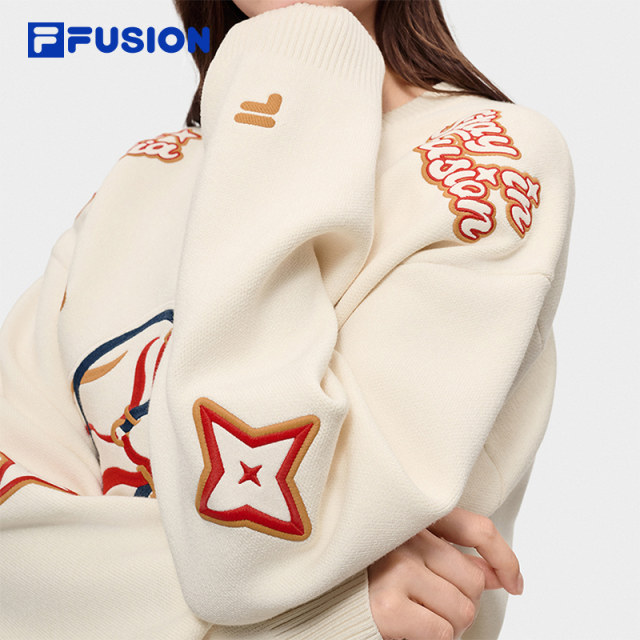 FILAFUSION ເສື້ອຖັກຄູ່ຍີ່ຫໍ້ trendy