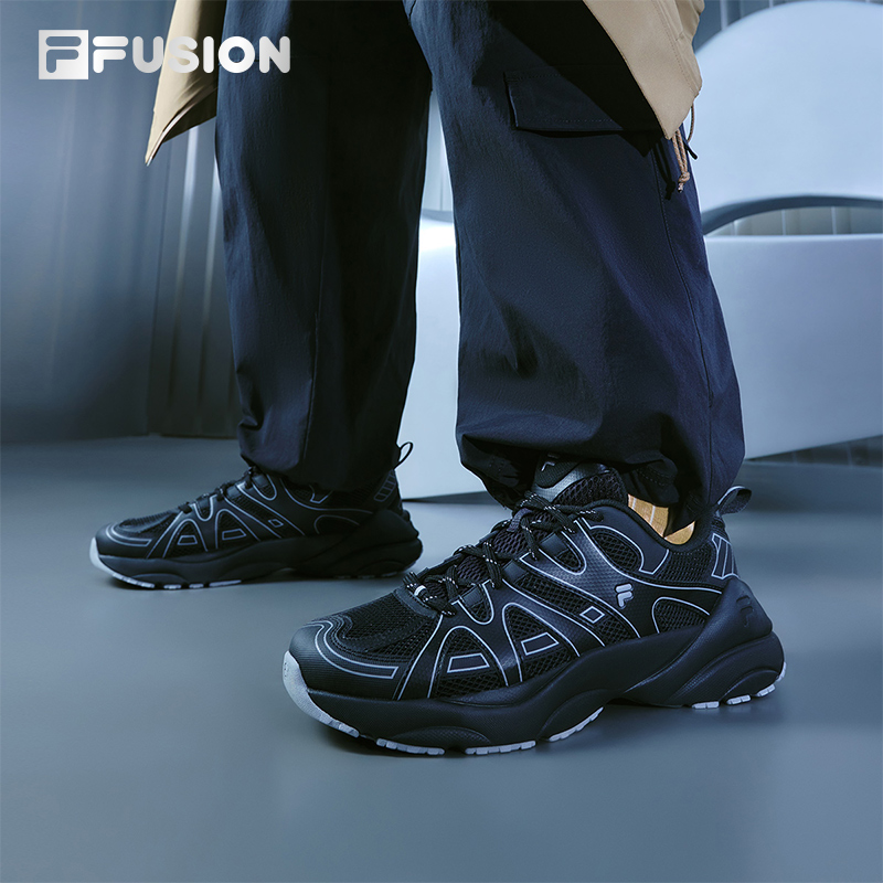 FILA FUSION 斐乐潮牌轨迹鞋男鞋黑武士新款老爹鞋透气运动鞋女鞋