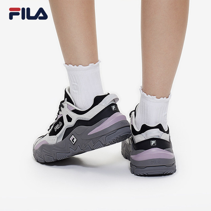 FILA斐乐官方女鞋跑步鞋网面复古轻户外运动鞋情侣老爹鞋掠夺者2