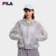 FILA official women's suit 2026 summer hooded top coat sun protection clothing casual three-quarter pants