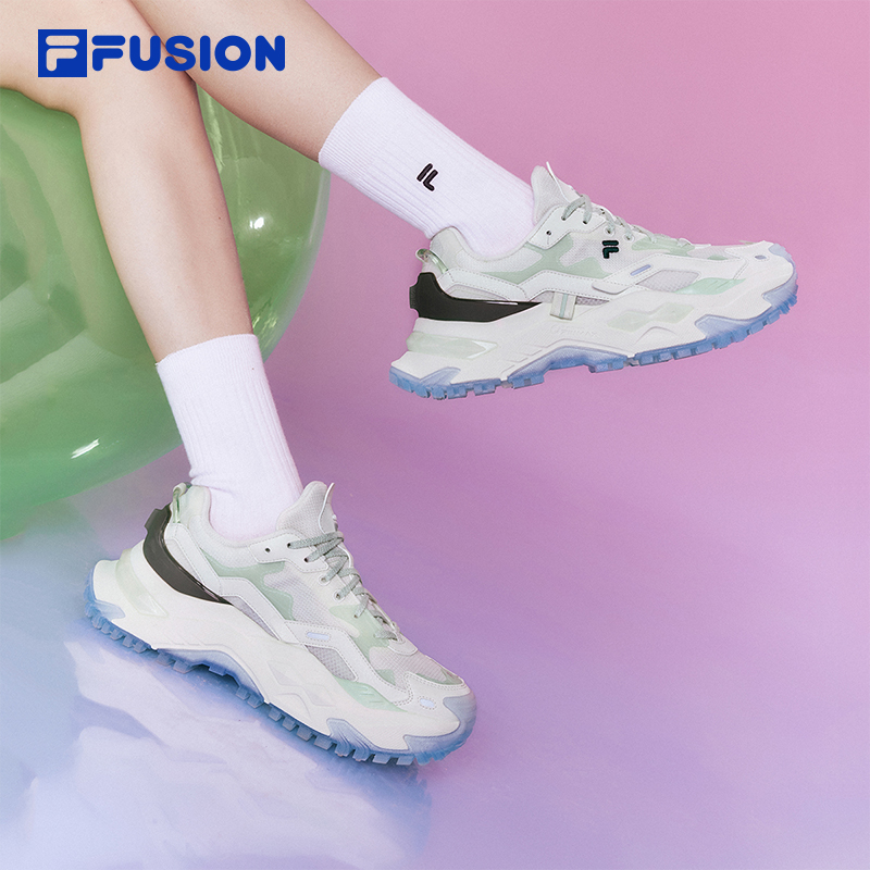 FILA FUSION斐乐女鞋老爹鞋2024夏季新款硬糖鞋跑步鞋休闲鞋厚底