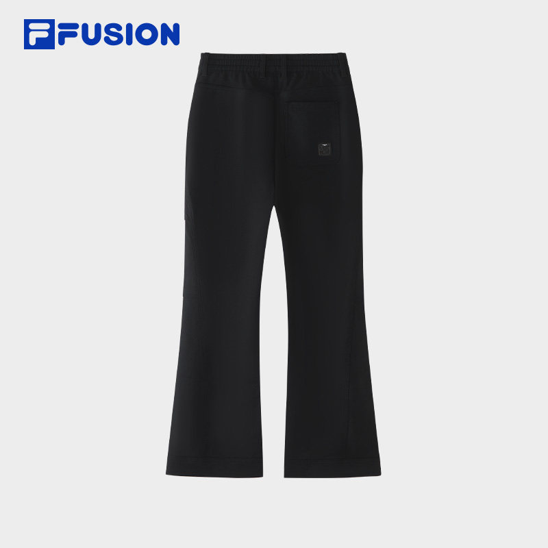 FILA FUSION斐乐潮牌梭织长裤女2026春季新款时尚休闲基础微喇裤,淘宝优惠券,粉丝福利购,淘宝优惠卷