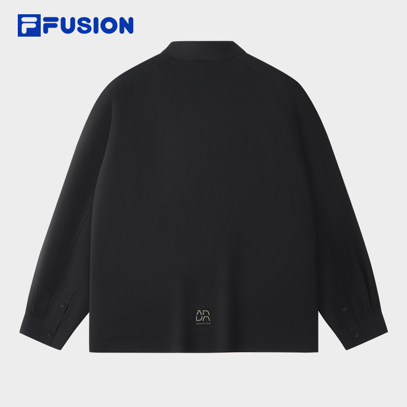 FILA FUSION斐乐潮牌男子针织长袖POLO衫2026春新款休闲速干上衣,淘宝优惠券,粉丝福利购,淘宝优惠卷