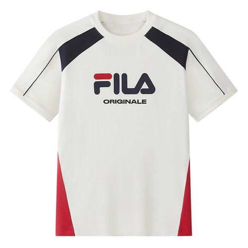 FILA KIDS斐乐童装男大童短袖T恤26秋季新款儿童透气纯棉上衣 - 图3