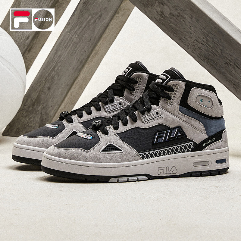 fila fusion斐乐潮牌高帮复古男鞋 FILA篮球鞋