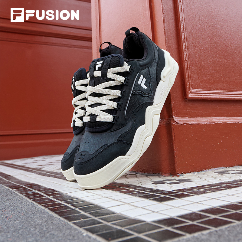 FILA FUSION斐乐潮牌KICK男鞋板鞋时尚百搭运动休闲鞋潮流踢板鞋 - 图1