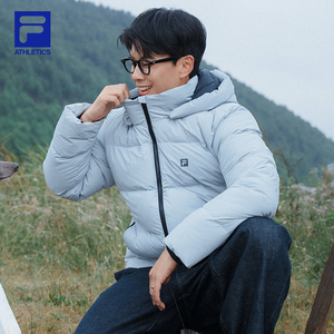 FILA黄景瑜同款鹅绒飞羽羽绒服