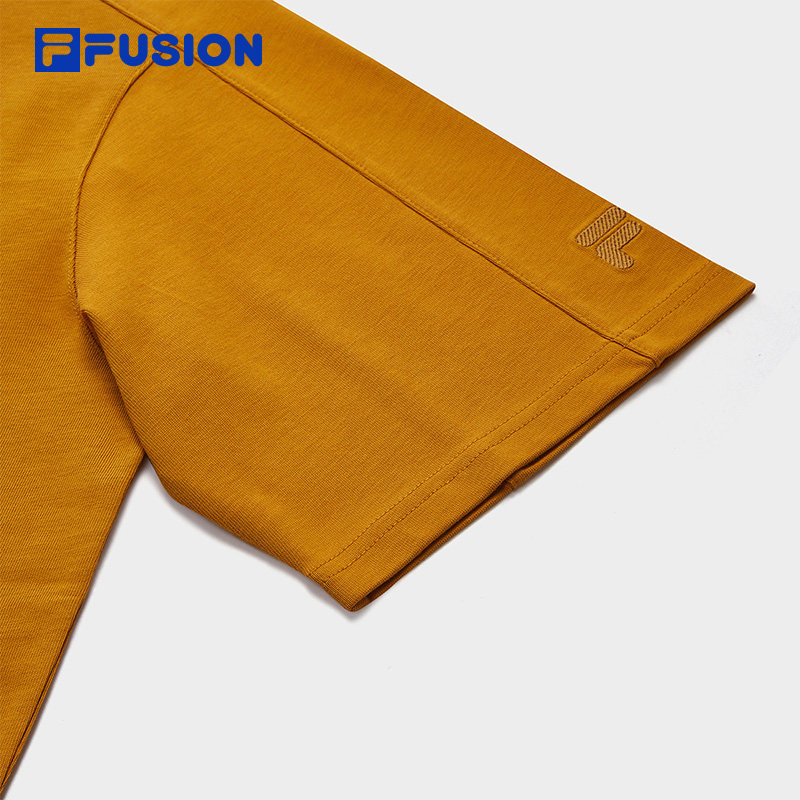 FILA FUSION斐乐潮牌男子针织短袖衫2026春季新款休闲纯棉宽松T恤,淘宝优惠券,粉丝福利购,淘宝优惠卷