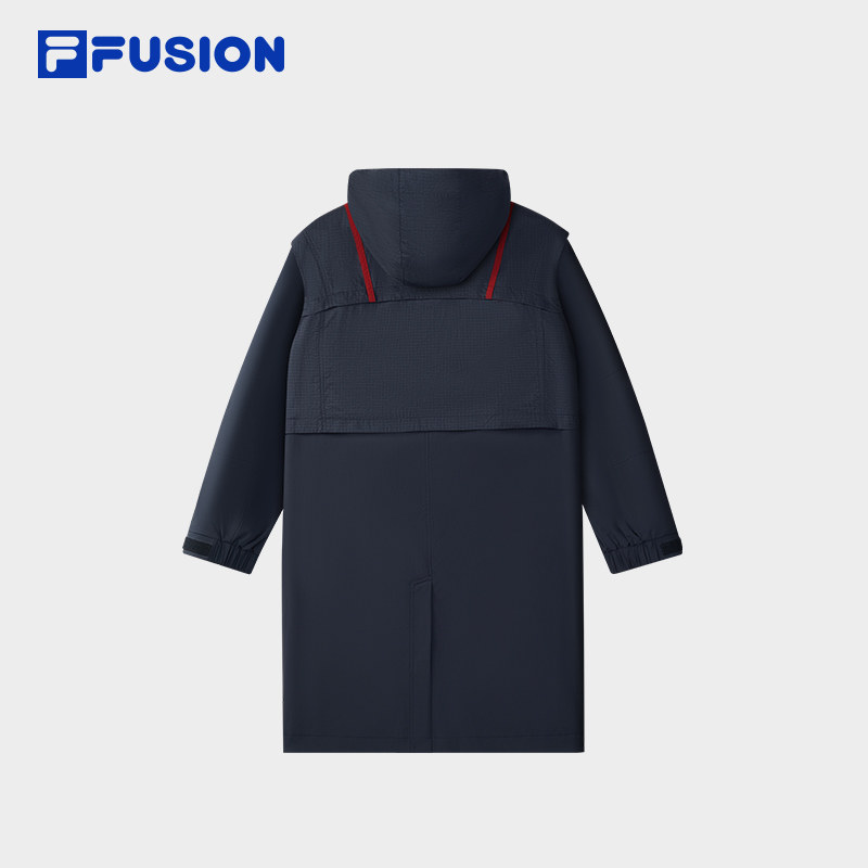 FILA FUSION斐乐潮牌梭织外套女2025冬新款时尚休闲宽松连帽上衣,淘宝优惠券,粉丝福利购,淘宝优惠卷