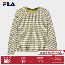 FILA Emerald File Lady Long Sleeve Knit Blouse 2024 Spring New Fashion Casual Board G Jacket